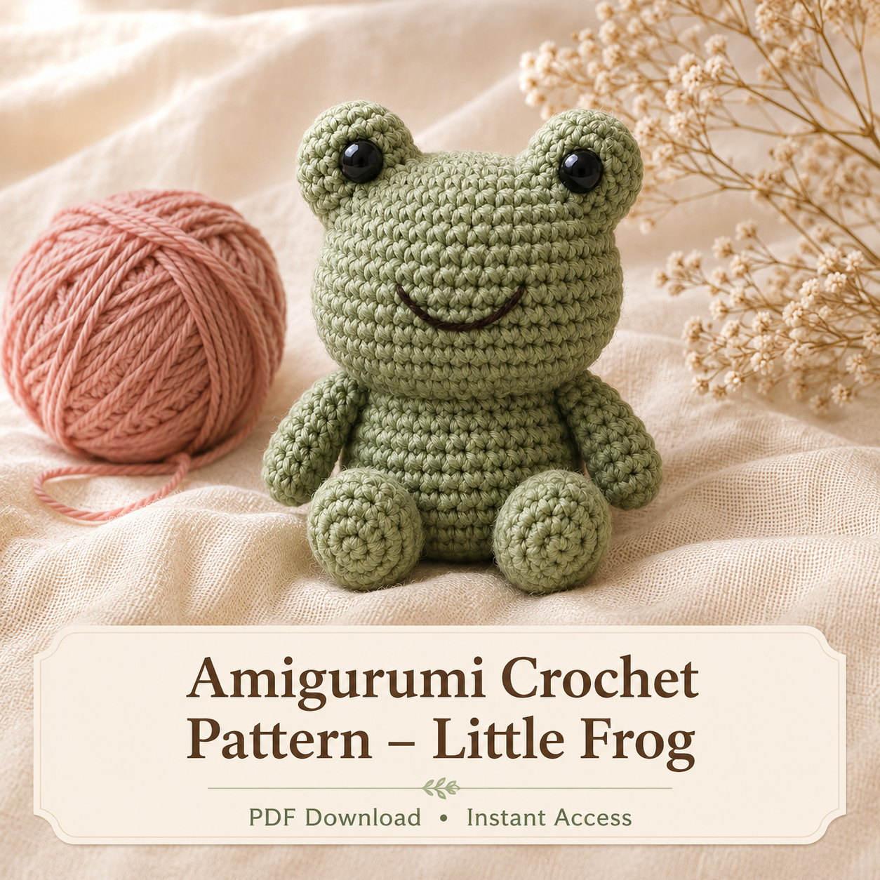Little Frog amigurumi crochet pattern